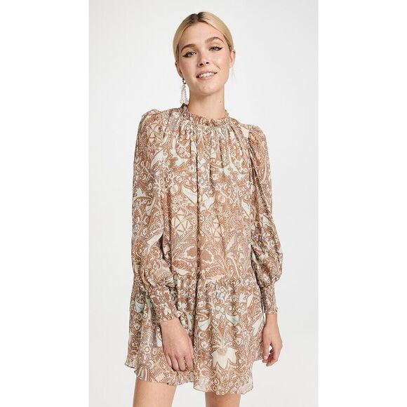 Ulla Johnson Dresses & Skirts - Ulla Johnson MAJA Long Sleeve Ruffled Bohemian Mini Dress Size 0